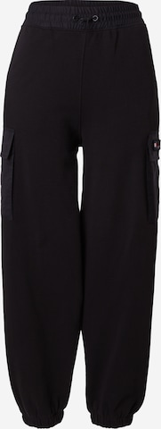 Loosefit Pantalon cargo Tommy Jeans en noir : devant