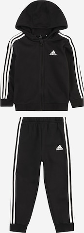 ADIDAS SPORTSWEAR Trainingsanzug 'Essentials ' in Schwarz: predná strana