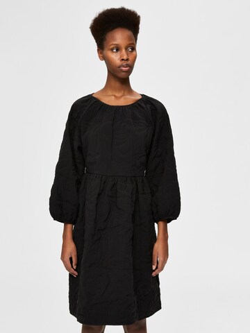 Robe 'KVIST' SELECTED FEMME en noir : devant