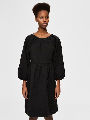 Robe 'KVIST' SELECTED FEMME en noir : devant