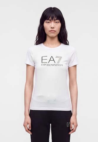 EA7 Emporio Armani Μπλουζάκι σε λευκό: μπροστά