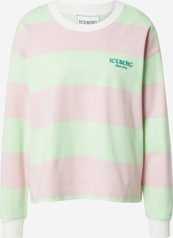 ICEBERG Sweatshirt in Roze: voorkant