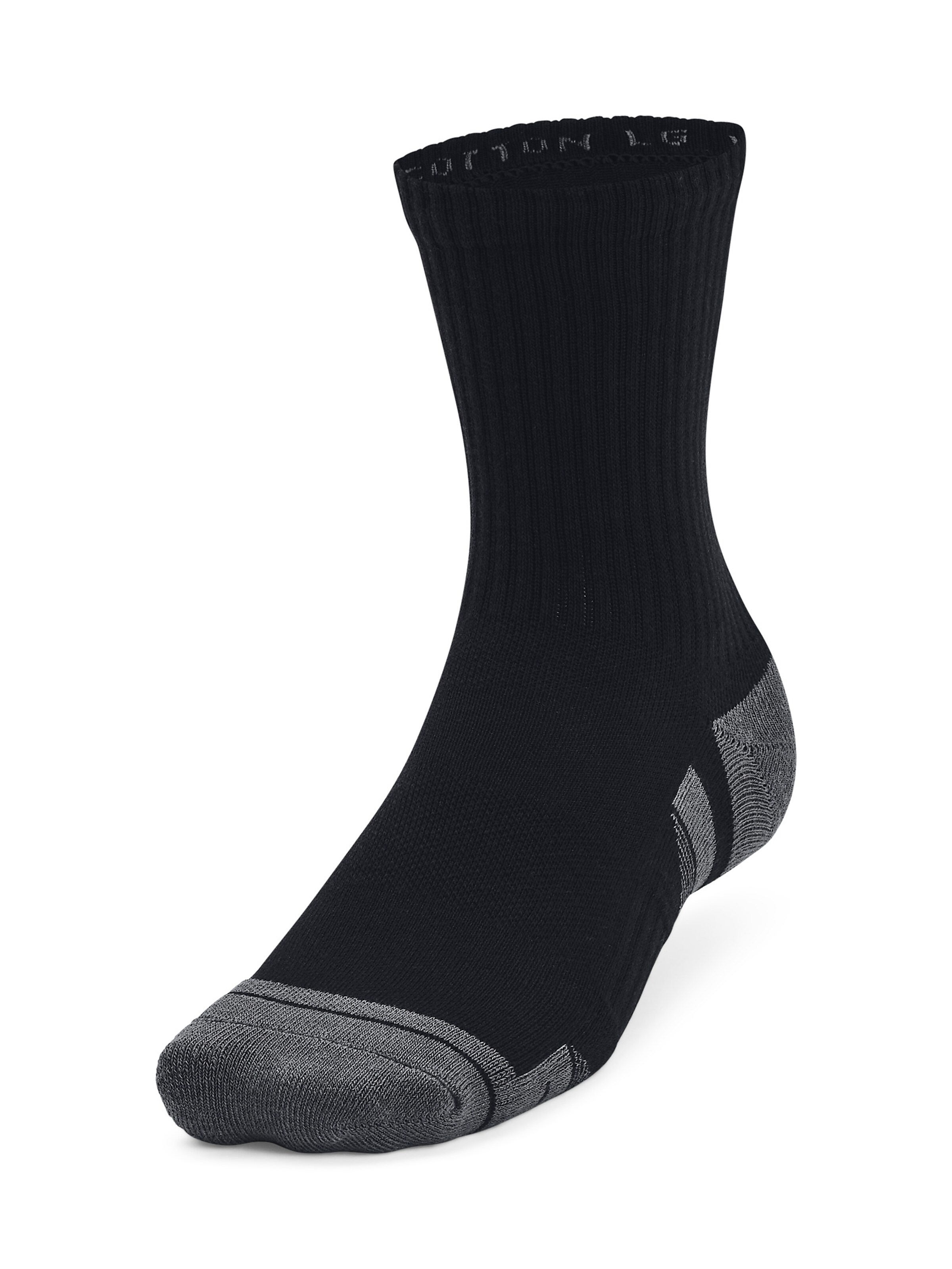 UNDER ARMOUR Athletic Socks in Black: front