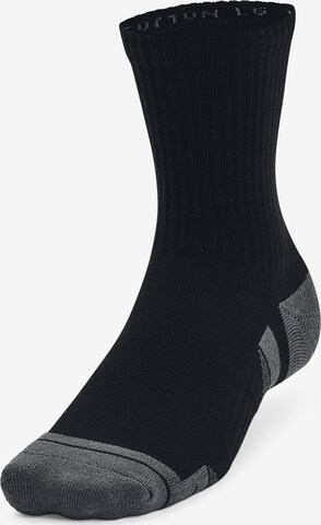 UNDER ARMOUR Athletic Socks in Black: front