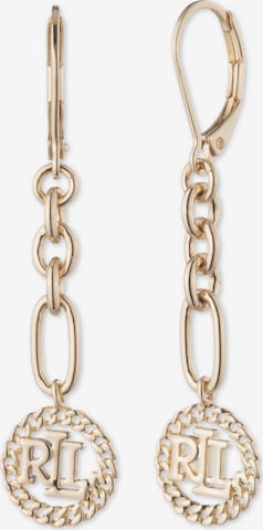 Boucles d'oreilles Lauren Ralph Lauren en or : devant