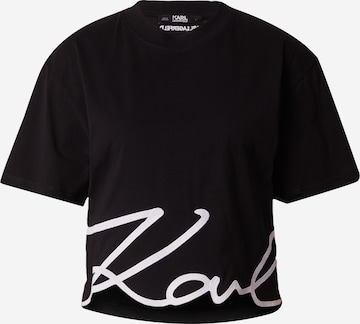 Karl Lagerfeld - Camisa em preto: frente