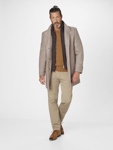 S4 Jackets Between-Seasons Coat in Beige