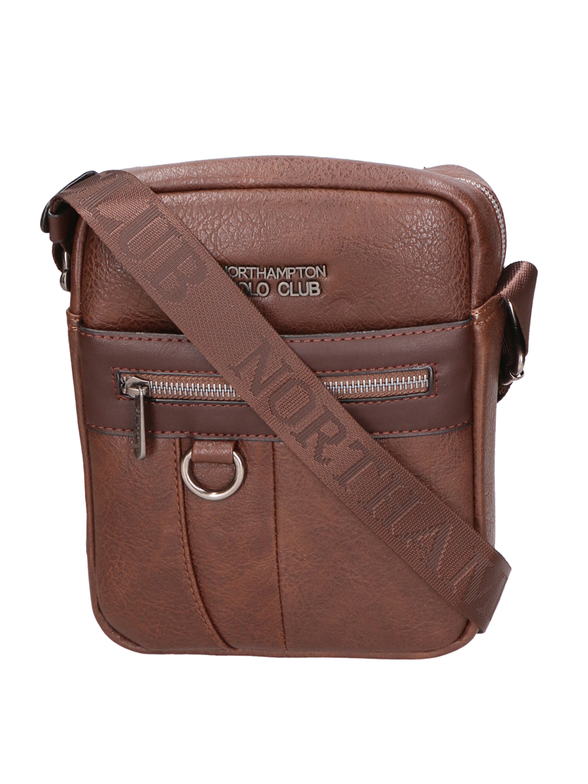 Northampton Polo Club Schultertasche in Braun: Vorderseite