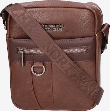 Northampton Polo Club Schultertasche in Braun: Vorderseite
