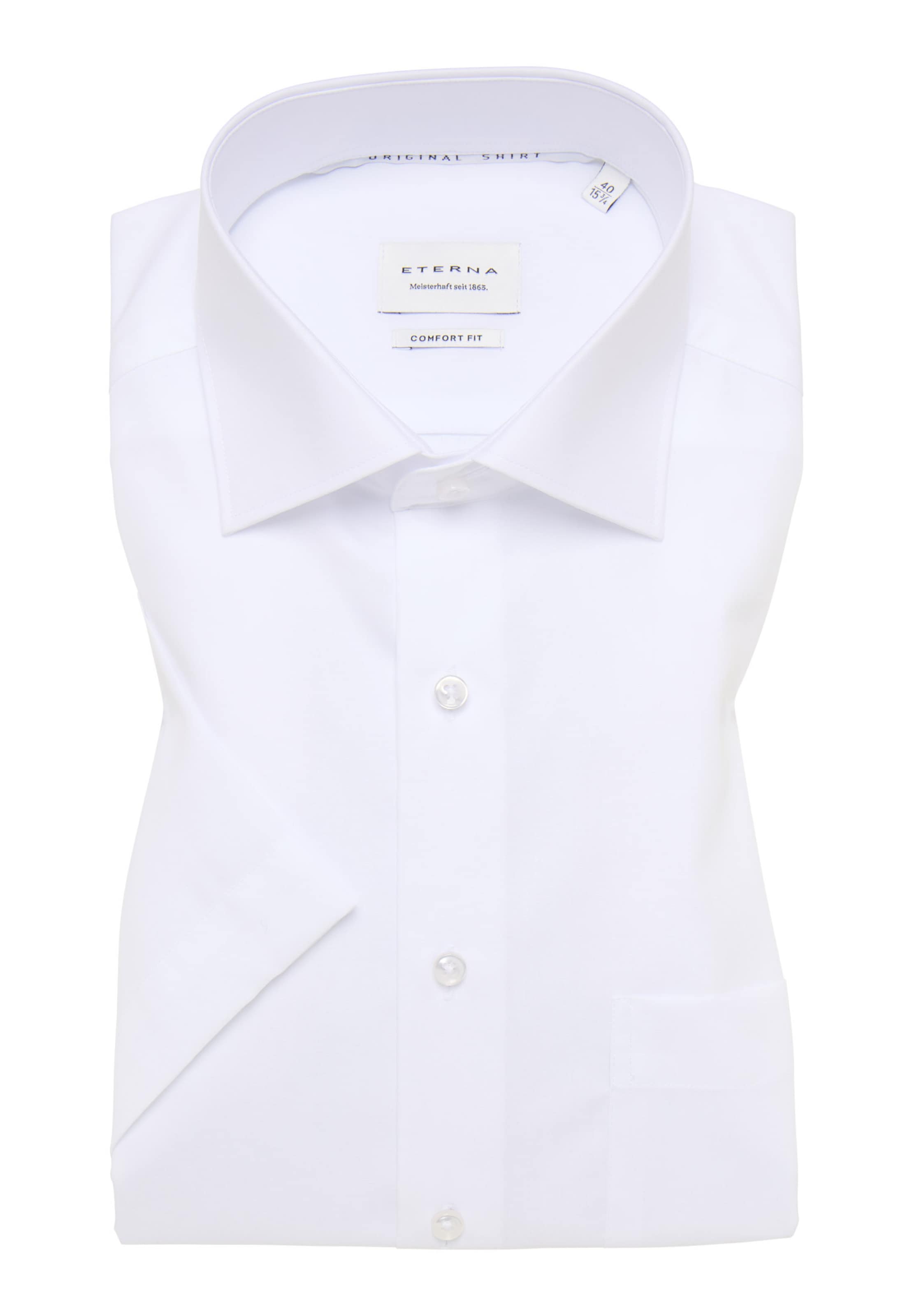 ETERNA Comfort Fit Hemd in Weiß