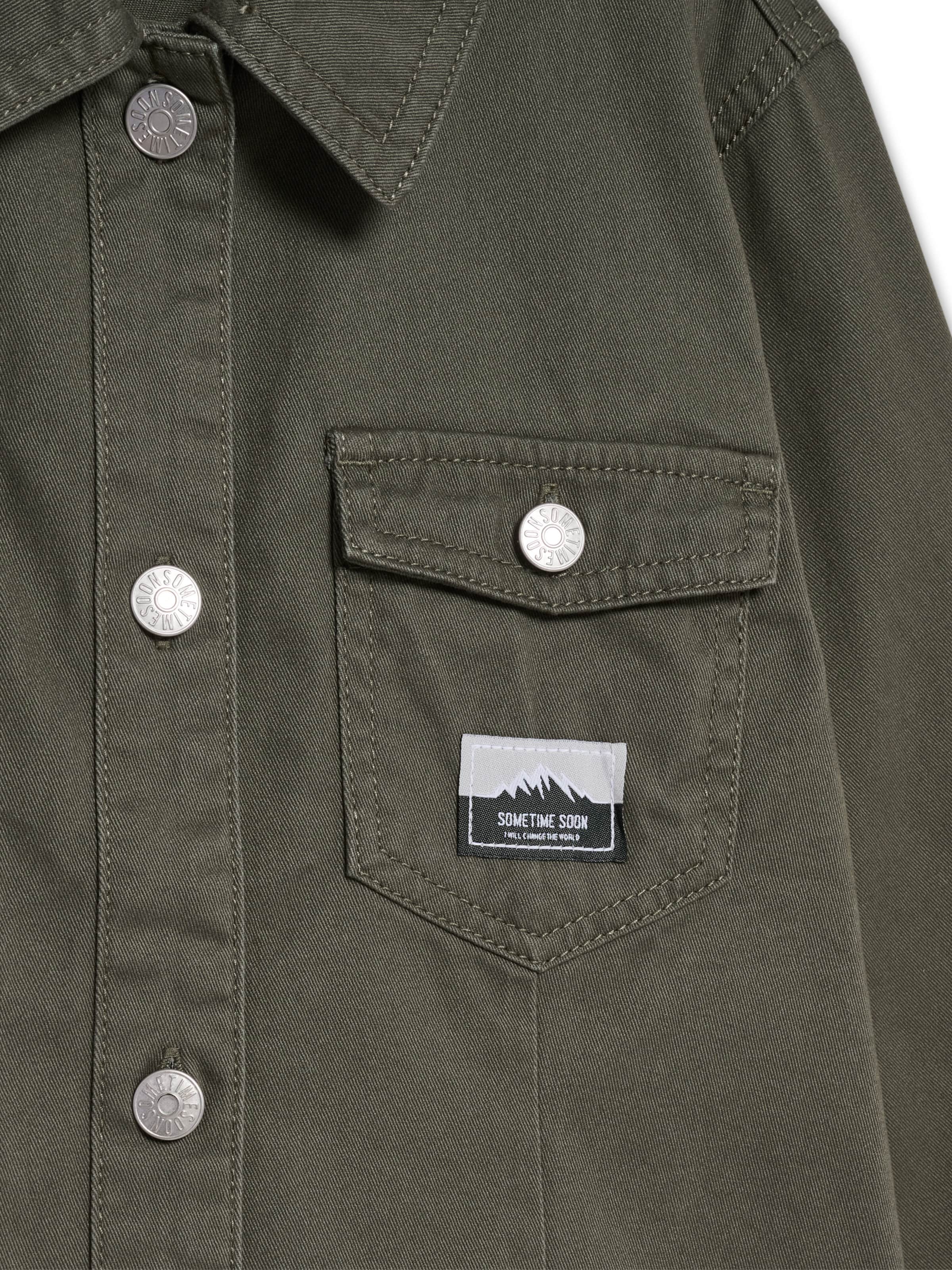 SOMETIME SOON Dress L/S in Grün