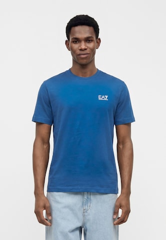 zils EA7 Emporio Armani T-Krekls 'Core Identity': no priekšpuses