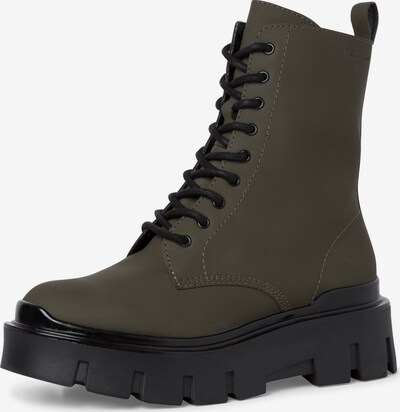 TAMARIS Lace-Up Ankle Boots in Khaki / Black, Item view