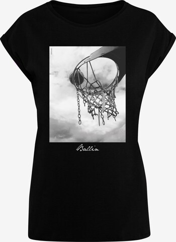 T-shirt 'Ballin 2.0' Mister Tee en noir : devant