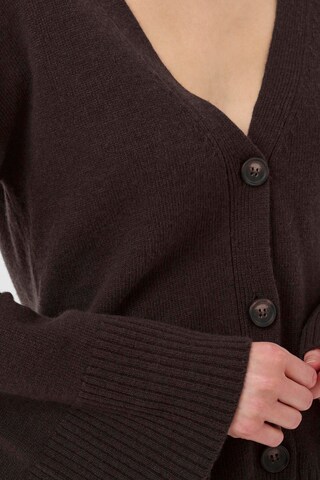 My Essential Wardrobe Gebreid vest 'Huxi' in Bruin