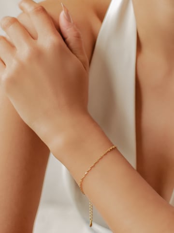Hey Happiness Bracelet 'Soft Twist' in Gold: front