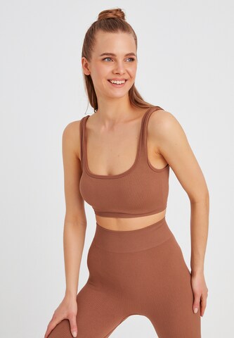 Leif Nelson Top in Brown: front