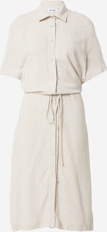 Robe-chemise 'Carla' WEEKDAY en blanc : devant