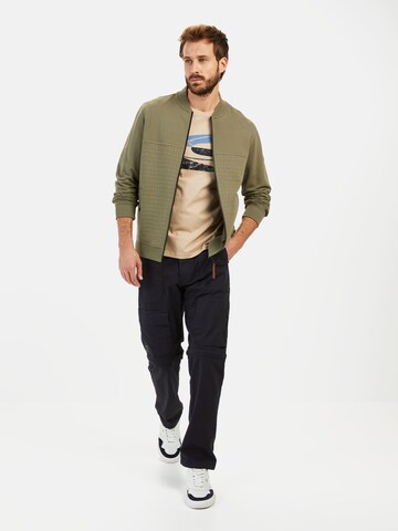 CAMEL ACTIVE Zip-Up Hoodie in Green