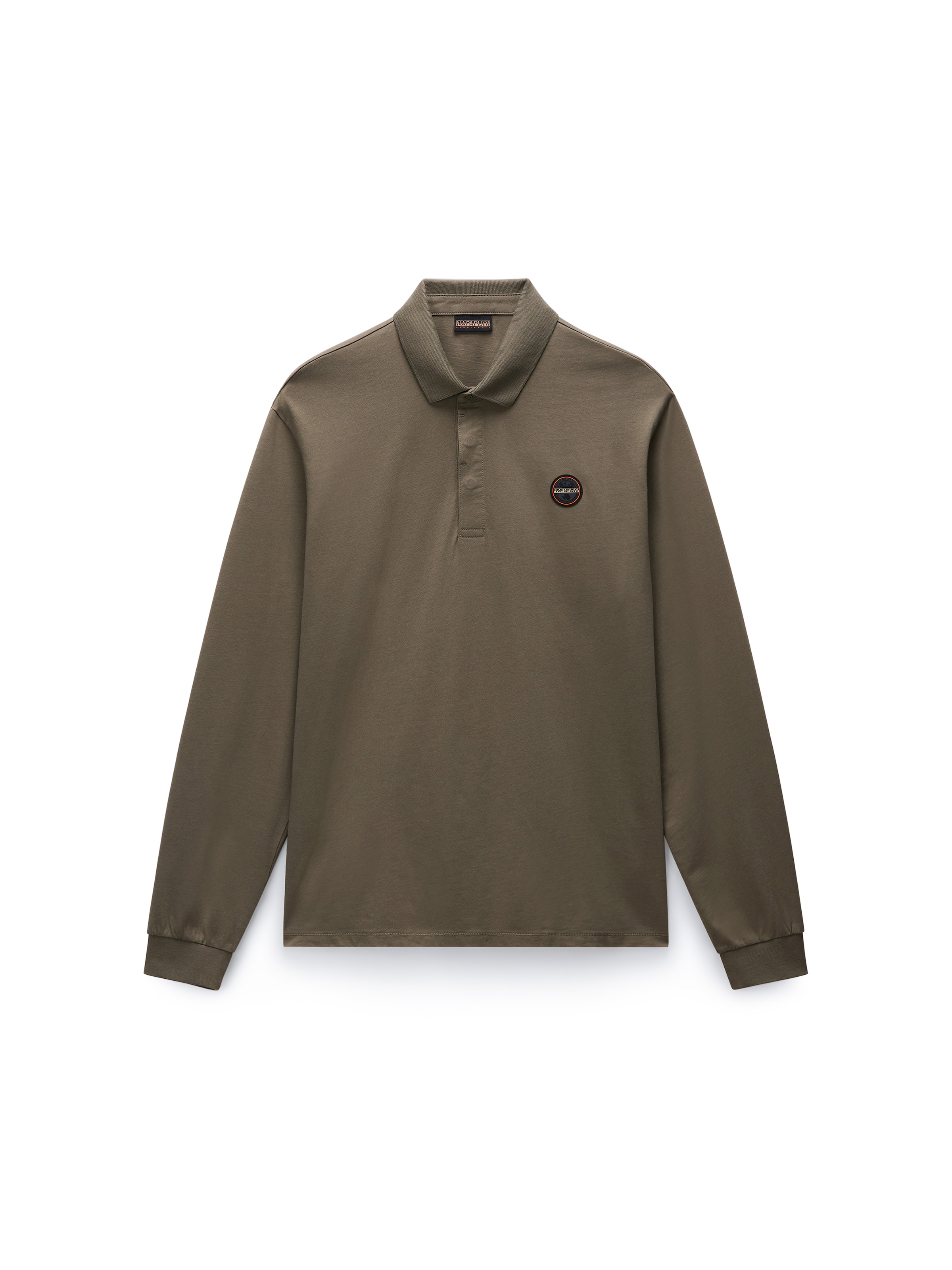 NAPAPIJRI Тениска 'BADGE' в зелено: отпред