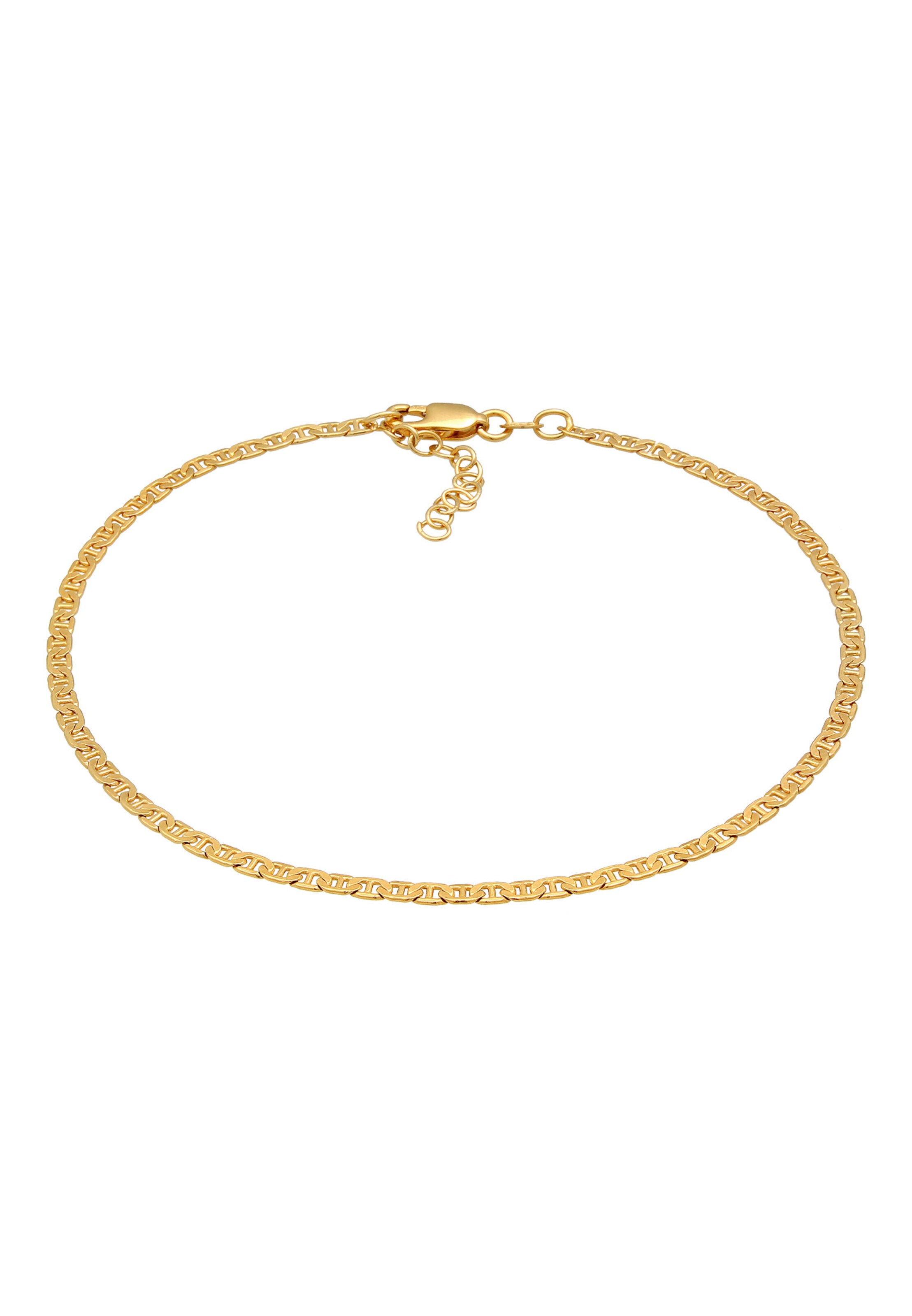ELLI Fußschmuck Basic Fußkettchen in Gold: Vorderseite