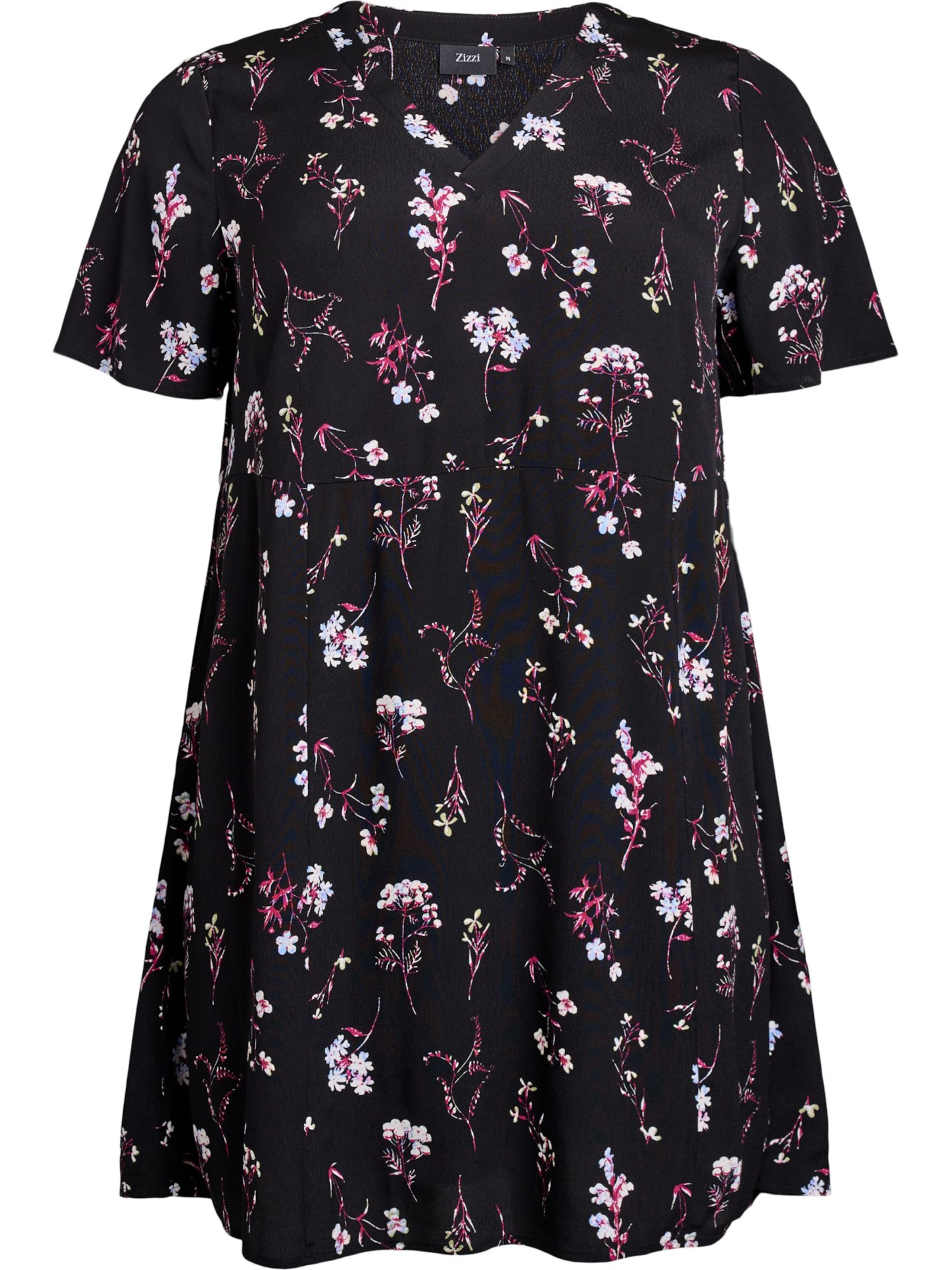 Zizzi Kleit 'BELLA', värv must: eest vaates