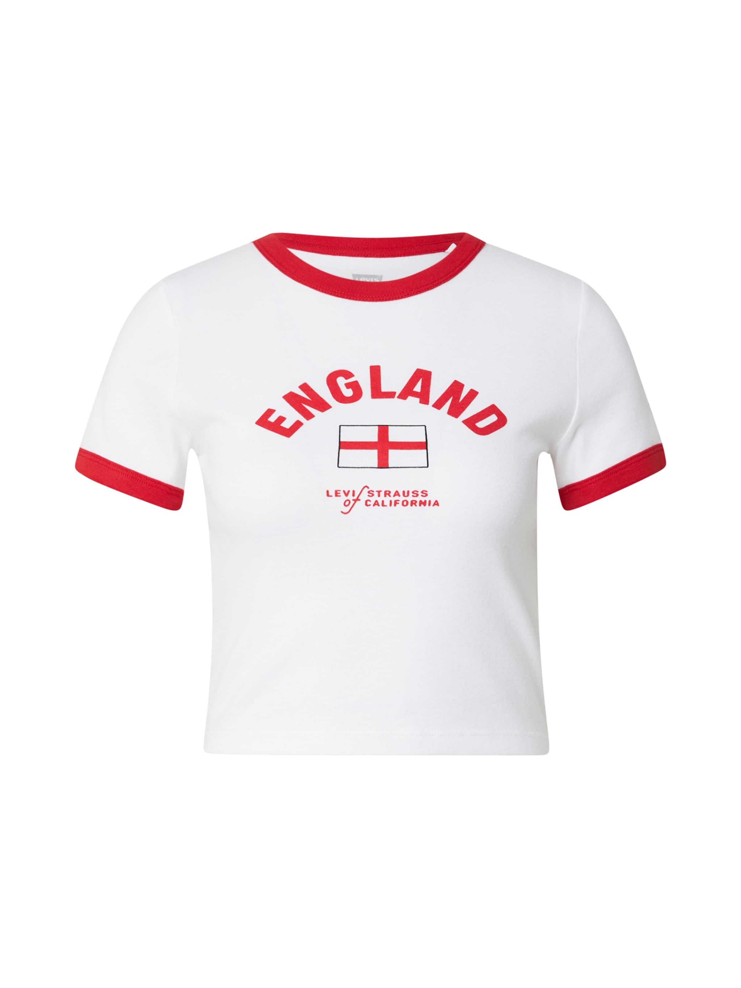 LEVI'S ® Футболка 'MINI RINGER X USA RETRO' в Белый: спереди