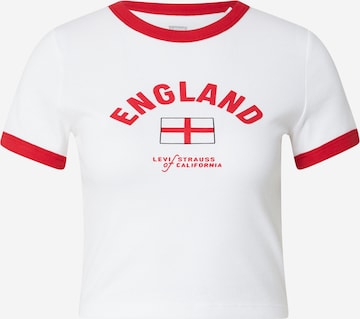 LEVI'S ® T-Shirt 'England Ringer Tee' in Weiß: Vorderseite