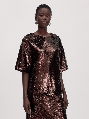 T-shirt 'Janah' EDITED en marron : devant