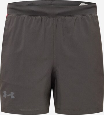 Regular Pantalon de sport 'Launch' UNDER ARMOUR en gris : devant