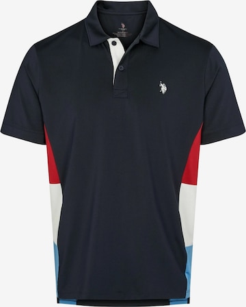 U.S. POLO ASSN. Shirt 'Mik' in Blauw: voorkant