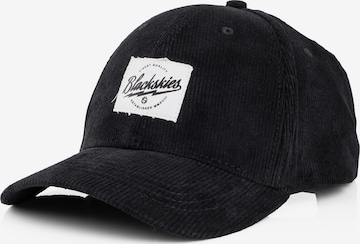 Blackskies Cap 'Cord' in Schwarz: Vorderseite