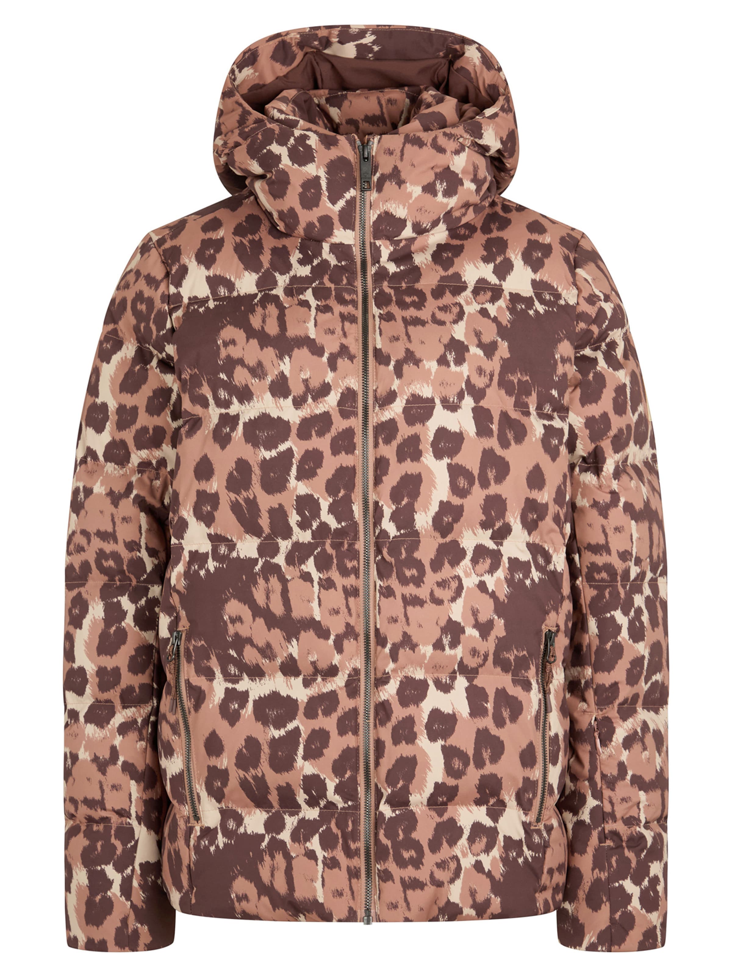 ZIENER Athletic Jacket 'TRAVA-Z' in Brown: front