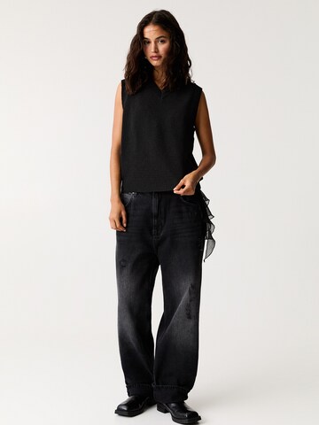 Gilet in maglia di Pull&Bear in nero
