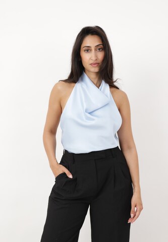 Elara Top in Blue: front