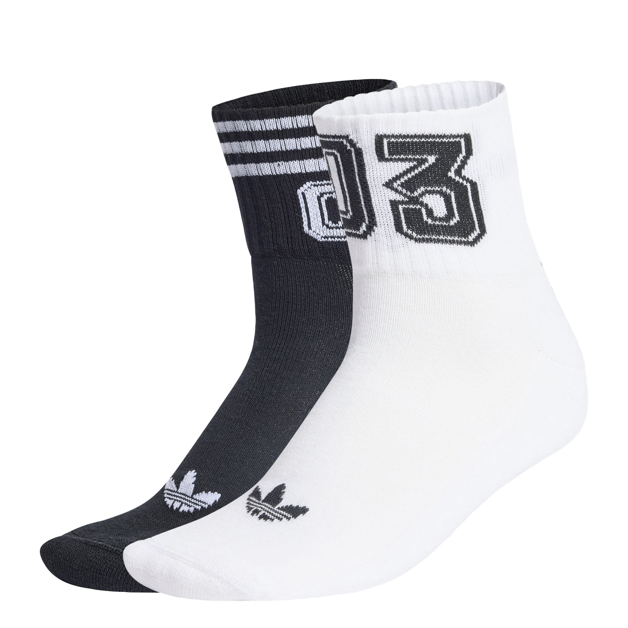 ADIDAS ORIGINALS Socks in Black / White, Item view