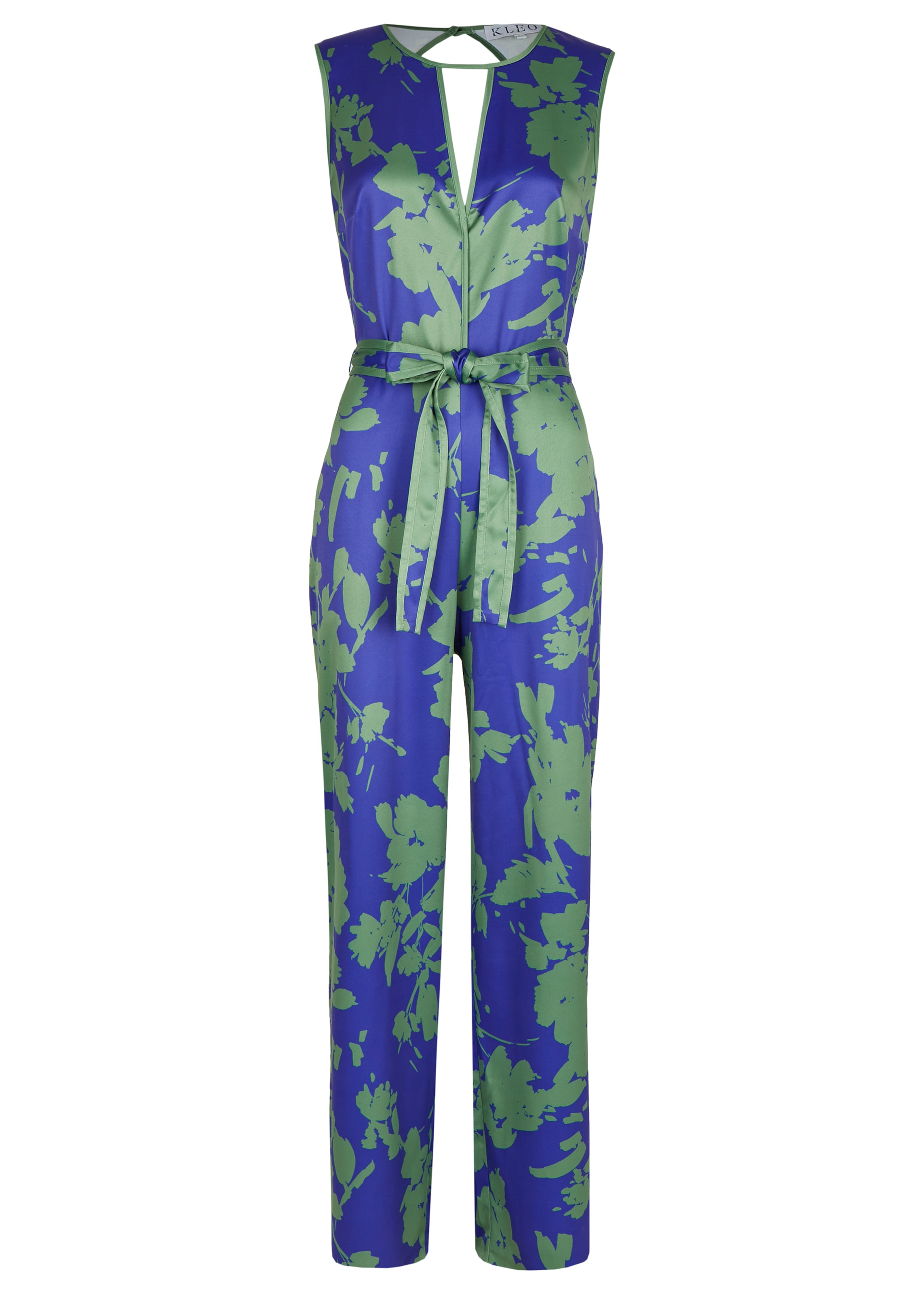 KLEO Jumpsuit in Blauw: voorkant