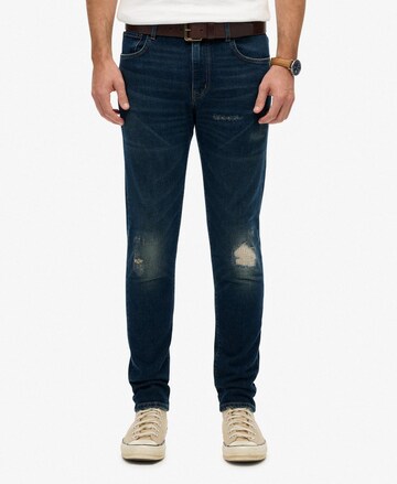 Jean Superdry en bleu : devant