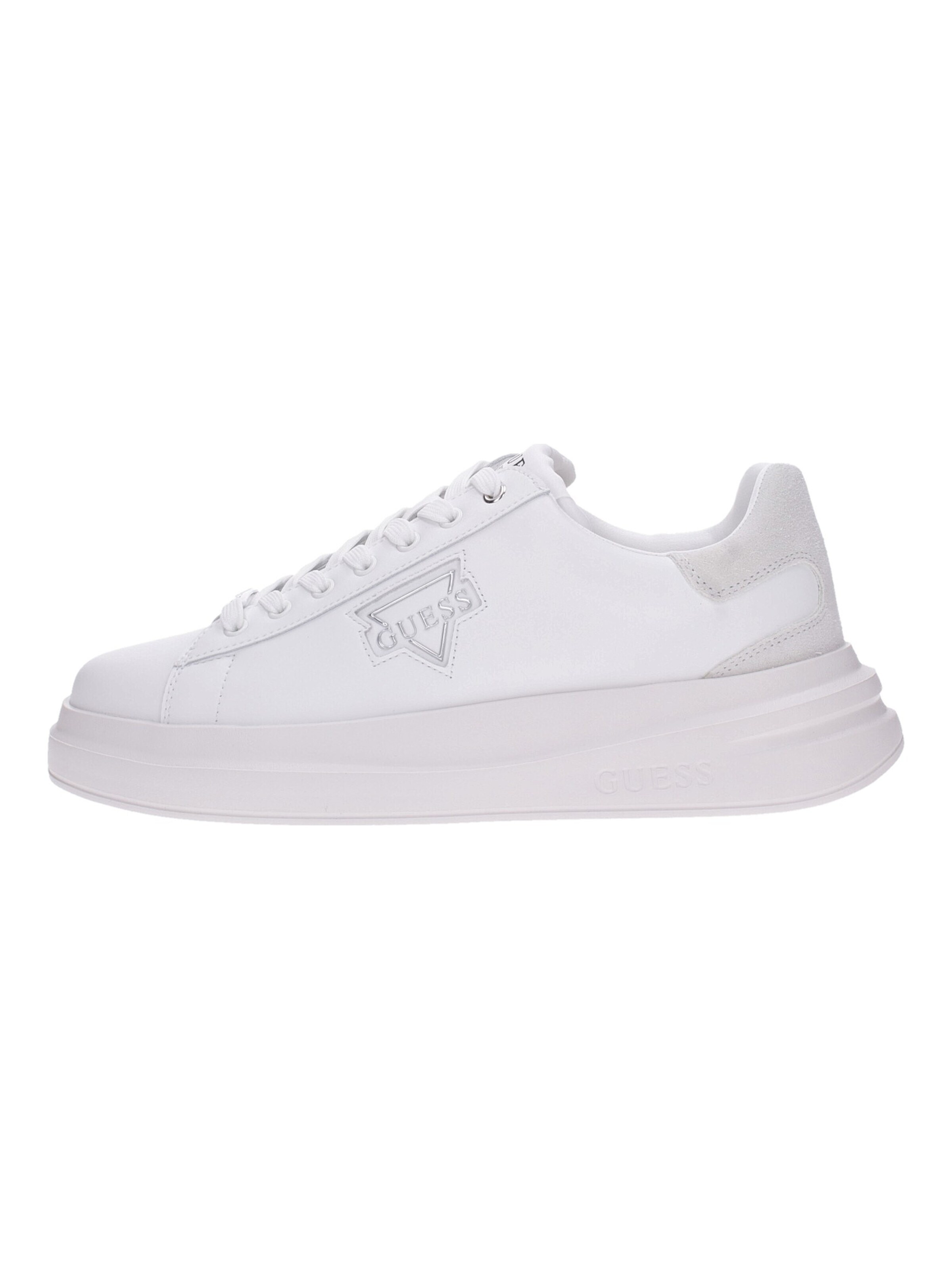 Sneaker bassa 'Elban' di GUESS in bianco: frontale