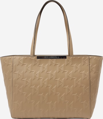 Karl Lagerfeld Shopper 'ARCHIVE BARRE' in Braun: Vorderseite