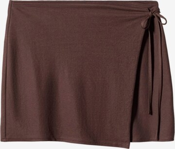 MANGO Skirt 'CHAR' in Brown: front