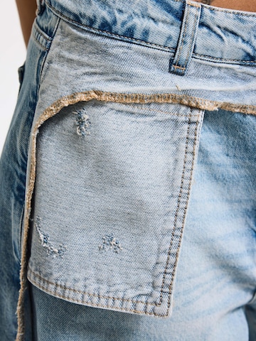 IT'S BASIC Baggy Jeans 'SUPER BAGGY MID RISE JEANS' in Blauw