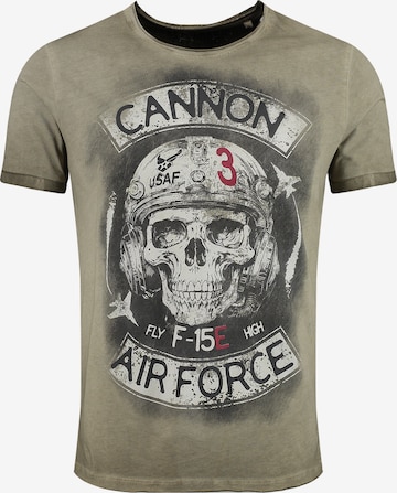 Key Largo T-Shirt 'CANNON' in Grün: predná strana