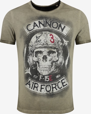 Tricou 'CANNON' de la Key Largo pe verde: față