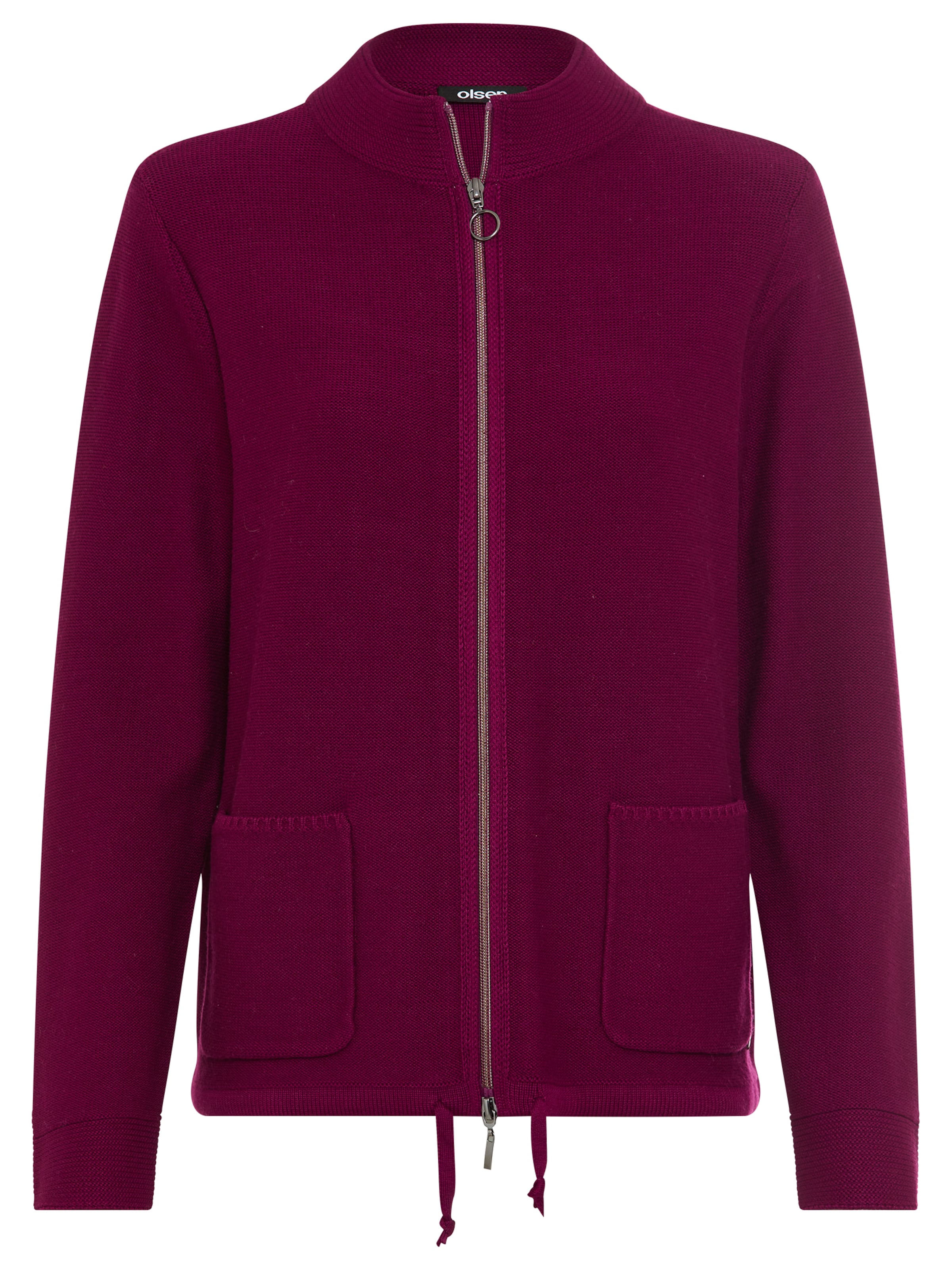 Olsen Strickjacke 'Henny' in Pink: Vorderseite