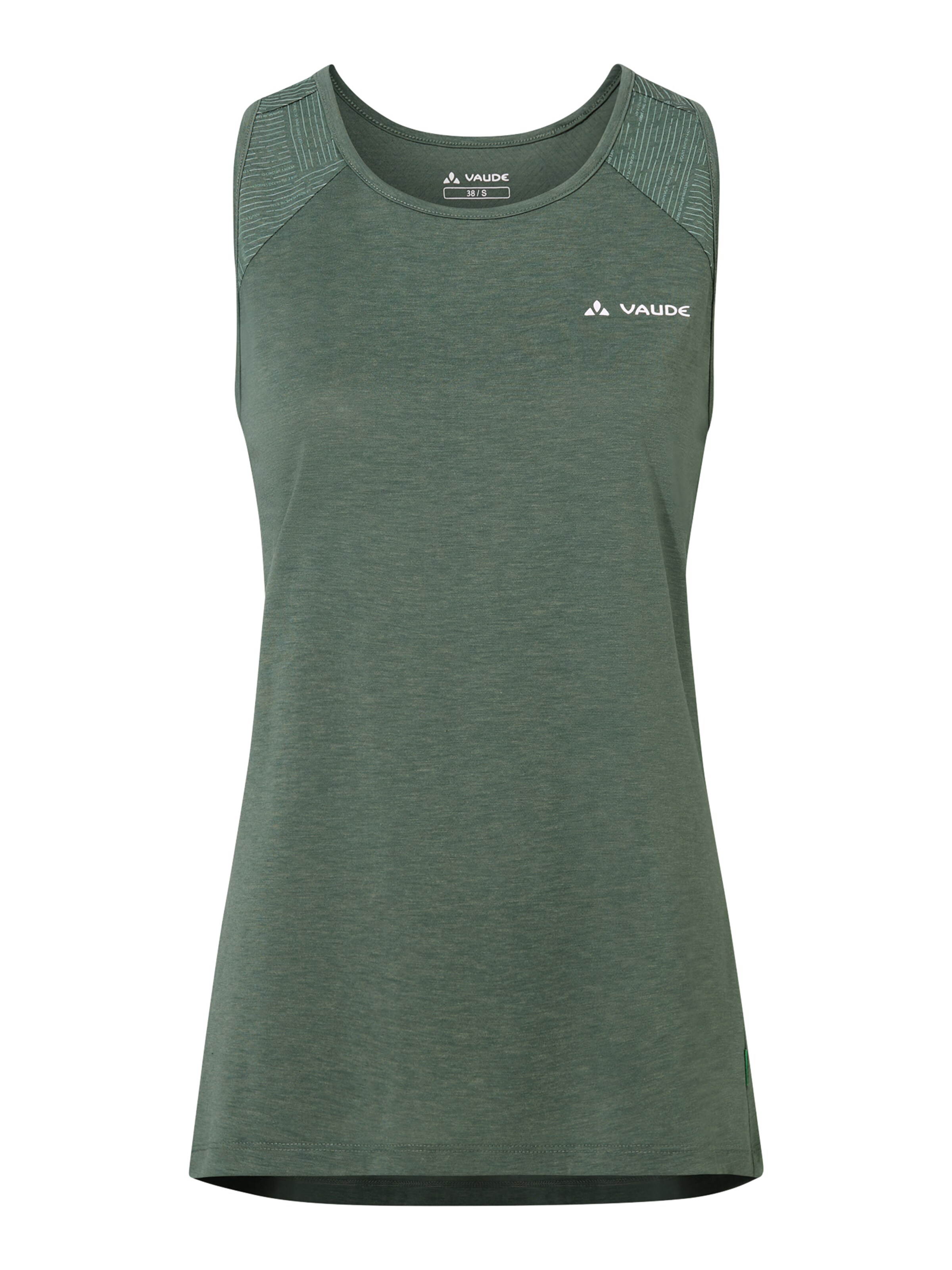 VAUDE Sporttop 'Sveit III' in Grün: Vorderseite