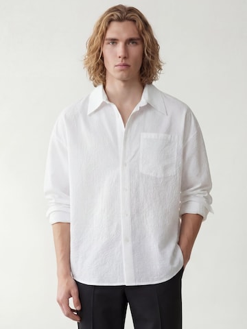 ARMIE Comfort fit Overhemd 'The Jens' in Wit: voorkant