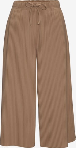 LASCANA Wide Leg Hose in Braun: Vorderseite