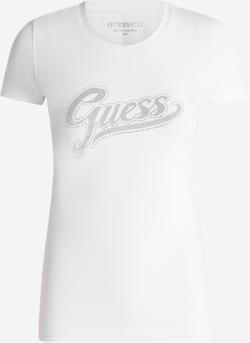 GUESS Μπλουζάκι σε λευκό: μπροστά