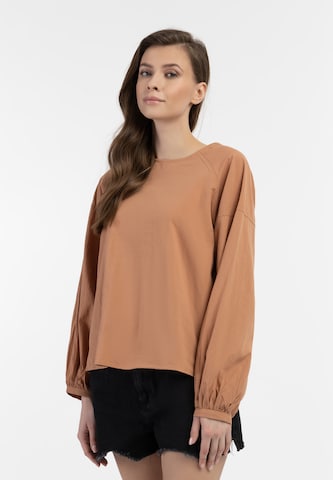 DreiMaster Vintage - Blusa en marrón